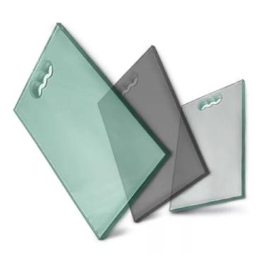 Imagem de TABUA DE CORTA CARNE INQUEBRAVEL VIDRO 8MM LAPIDADO