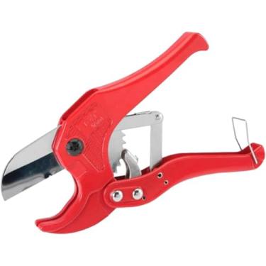 Imagem de Alicate Cortador de Tubo de PVC Tesoura Corta Cano PVC de até 42MM - Uso Profissional para Encanamento, Mangueiras, Borrachas, Pláticos, Tubos e Refrigeração HVAC - Lâmina em Aço-Liga
