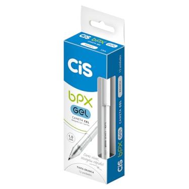 Imagem de Caneta BPX GEL 1.0mm Branca Caixa com 12 unidades