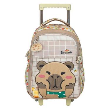 Imagem de Mochila Infantil Capivara Rodinha Menina Petit Brownie - Xeryus