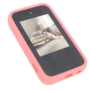 Imagem de Tbest Câmera de Telefone Infantil 48MP de Alta Resolução 1080P Vídeo Touchscreen MP3 Brinquedo de Câmera Infantil para Estudantes (Rosa)