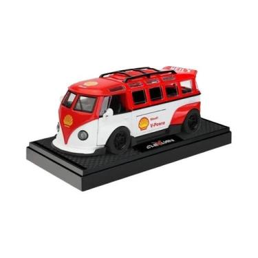 Imagem de Modelo De Ônibus T1 1:32 Para Meninos, Veículo De Brinquedo Em Metal C