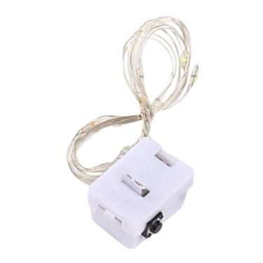 Imagem de MotiveTech Luzes de fada a bateria, 200 cm, iluminação romântica, luzes cintilantes práticas, 3 modos para decoração de festas de aniversário, ambientes internos, Luz Branca