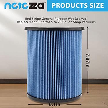 Imagem de Filtro de substituição para aspirador seco seco úmido de pó fino CRAFTSMAN CMXZVBE38751, serve para aspiradores de 13 a 73 litros, 1 pacote (13 a 76 litros de pó fino)