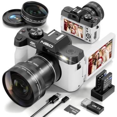 Imagem de Câmeras digitais de 48 MP para fotografia 4K - foco automático com zoom 16X, tela flip de 3 polegadas 180°, cartão de 32 GB e 2 baterias, câmera vlogging para viagens YouTube MC-US-S100-WW-Z4-B-2511