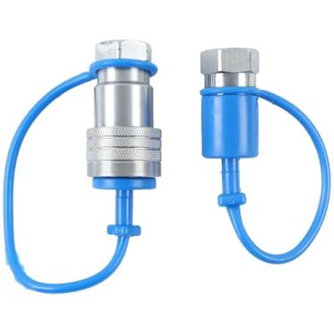 Imagem de LSSOCH Acopladores Hidráulicos NPT de 1/5.1 cm Acopladores de Conexão Rápida Estilo Poppet Pioneer
