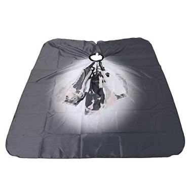 Imagem de CUOFYUNL Anti-Estático Gradiente de Cor Elegante Capa de Corte de Cabelo Avental de Cabeleireiro para Salão de Cabeleireiro Uso Doméstico