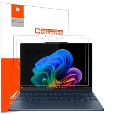 Imagem de YINOVEEN Pacote com 2 protetores de tela antirreflexo para laptop Lenovo Yoga 9i Aura Edition 2 em 1 de 14 polegadas (141LL10), 5H, antiarranhões, reduz a tensão ocular