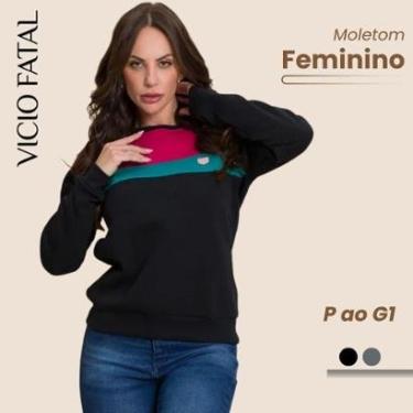 Imagem de Moletom Feminino Confort sem Capuz-Feminino