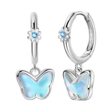 Imagem de Brincos De Argola Em Prata Esterlina 925 Com Zircônia MULA Joias Finas