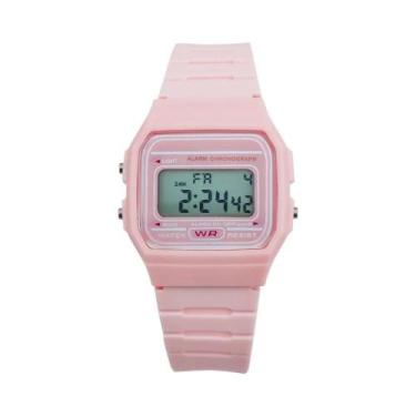 Imagem de Relógio Digital LED Esportivo Feminino Multifuncional Para Atividades 