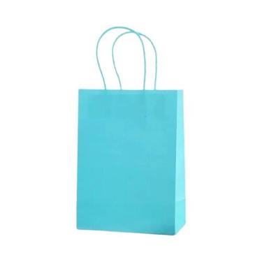 Imagem de Sacolas De Presente De Papel Kraft Coloridas Com Tema De Doces, 10 Uni