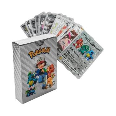 Imagem de Cartas Raras De Pokémon Vmax GX Charizard Mewtwo Em Ouro E Preto, Caix