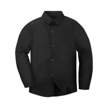 Imagem de Camisa Social Branca De Manga Longa Para Meninos Com Gravata Borboleta