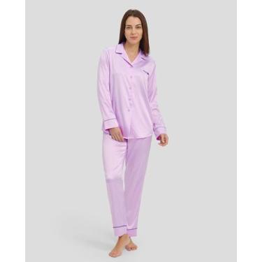 Imagem de Pijama Jacquard Aberto - Lohe, Malva, XG