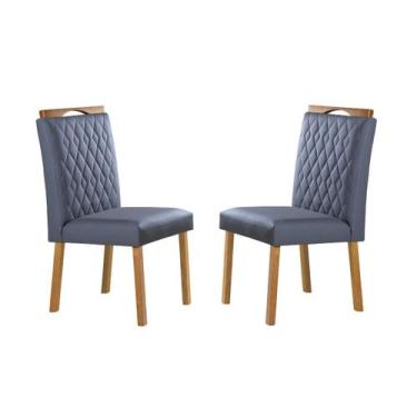 Imagem de Cadeiras para Mesa de Jantar Estofada - Amsterdã - Art Salas