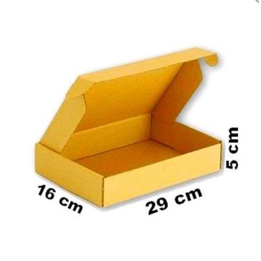 Imagem de Caixa de Papelão Montável para Camisetas 29x16x5 25 Caixas Resistente 