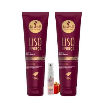 Imagem de Kit 2 Leave in com Força Haskell Creme De Pentear 150gr + Presente Lou