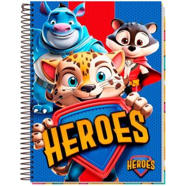 Imagem de CADERNO UNIVERSITÁRIO C/D ESPIRIAL HEROES 1 MATÉRIA 80 FLS