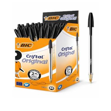 Imagem de Bic – Caneta Esferográfica Cristal Preta Caixa com 50 Unidades