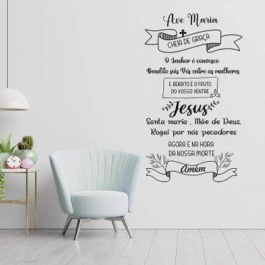 Imagem de Adesivo De Parede Frase Ave Maria Mod01