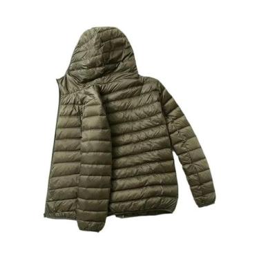 Imagem de Jaqueta Masculina Slim Fit Com Capuz, Moda Outono Inverno, Super Leve 