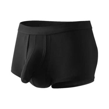 Imagem de Cueca Boxer Masculina Grande E Confortável, Respirável, Sem Costura, M