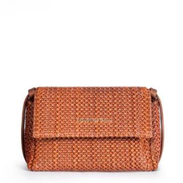 Imagem de BOLSA FEMININA EM COURO TIRACOLO CARAMELO "INGRID ANTONIOLI"-Feminino