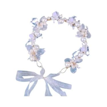 Imagem de Tiara De Flores Para Noivas, Acessórios De Cabelo Luxuosos Para Casame