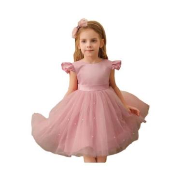 Imagem de Vestido De Aniversário Azul De Tule Para Menina Pequena, Vestido De Ca