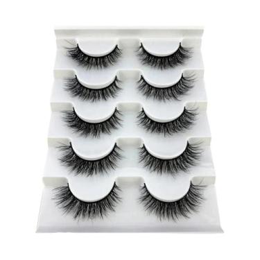 Imagem de Cílios Postiços 3D De Mink Fluffy E Espessos, 5 Pares, Extensões De Cí