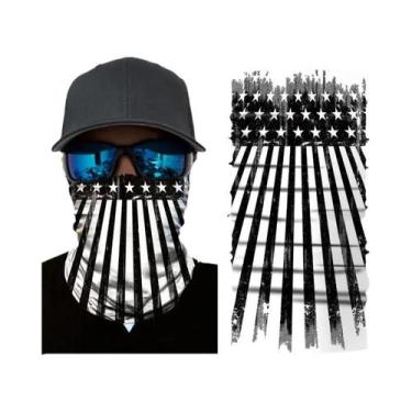 Imagem de Balaclava Masculina Sem Costura Com Bandeira Nacional, Lenço Mágico, F