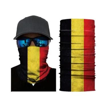 Imagem de Balaclava Masculina Sem Costura Com Bandeira Nacional, Lenço Mágico, F