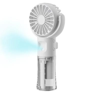 Imagem de Ventilador portátil - Ventiladores pessoais de de água - Dispositivos de resfriamento portáteis com spray de de 4 engrenagens, pequeno refrigerador de ar para caminhadas, atividades ao ar