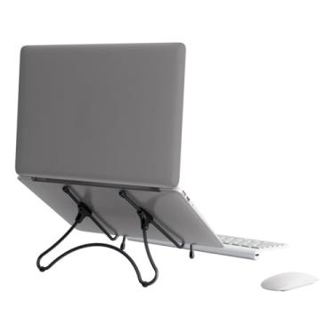 Imagem de Suporte para Notebook Elevado - Funcional para Trabalho, Estudo e Home Office, Versátil para Ambientes Domésticos e Profissionais (Preto)