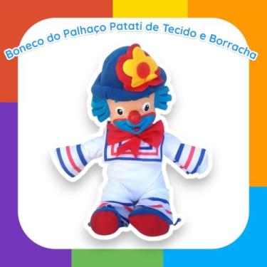 Imagem de Boneco do Palhaço Patati de Tecido e Borracha - TOYS 2U