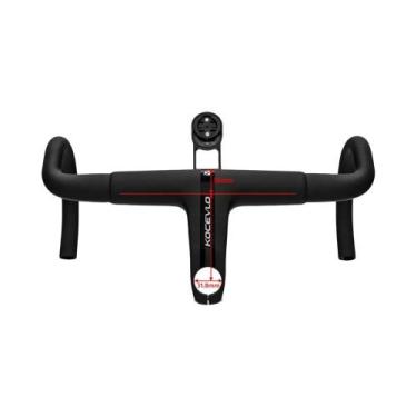 Imagem de Guidão De Bicicleta De Estrada Em Carbono 31.8mm Com Stem Integrado 38