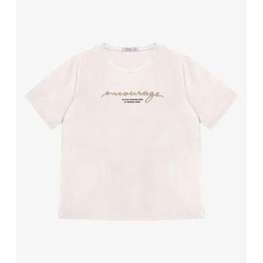 Imagem de Blusa Manga Curta Feminina Plus Size Secret Glam Bege, Plus G4, Bege