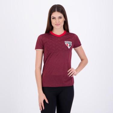 Imagem de Camisa São Paulo Digno Feminina Bordô - Braziline, P