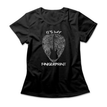 Imagem de Camiseta Feminina It's My Fingerprint - - Studio Geek, M, Preto