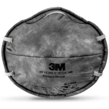 Imagem de Mascara Proteção Respirador Concha 8713 3M C/ Carvão Ativado
