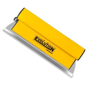 Imagem de Desempenadeira Flexível Em Aço Inox Evolution Para Massa Corrida Gesso