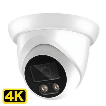 Imagem de Câmera IP Externa 4K 8MP Com Detecção Facial, Luz Dupla, H.265, Onvif,