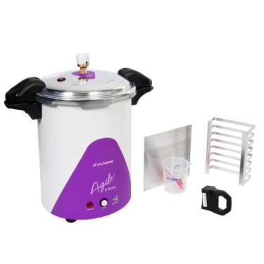 Imagem de Autoclave VolareMed para Manicure Analógica Profissional Pequena 5 Lit