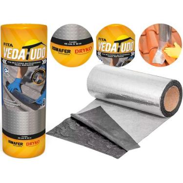 Imagem de Manta Asfáltica Auto Adesiva Aluminizada Imperblock 45cmx10m - Dryko