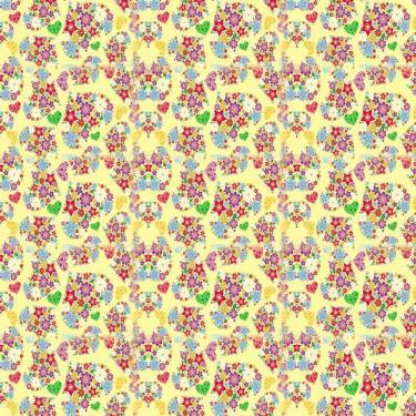 Imagem de Papel De Parede Flores E Coração Adesivo Vinilico Quarto