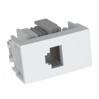 Imagem de Modulo Rj11 Telefone Enerbras Dubai Branco Ed5346-E