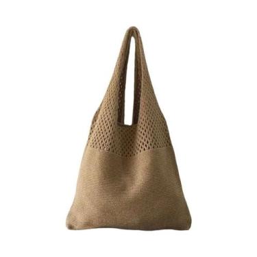 Imagem de Bolsa de Ombro Feminina Vintage de Grande Capacidade - Ideal para Verã