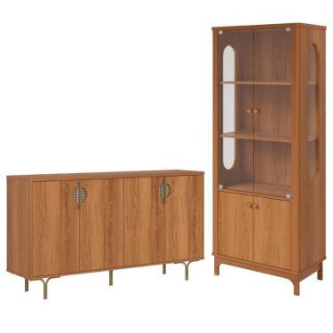 Imagem de Conjunto Cristaleira + Buffet Libano Jequitiba