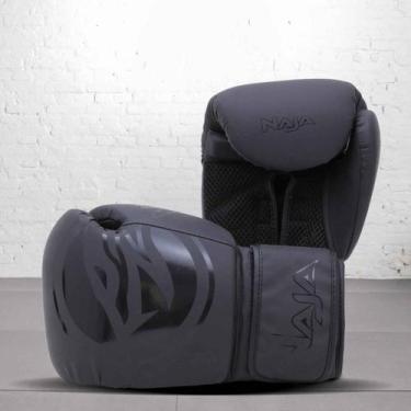 Imagem de Luva boxe muay thai naja viper -, Preto, 14 Oz